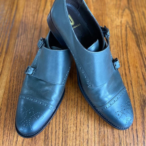 Bruno Magli Other - Bruno Magli Men’s 12M Slate Grey Double Monkstrap Loafers. Calf-skin leather.